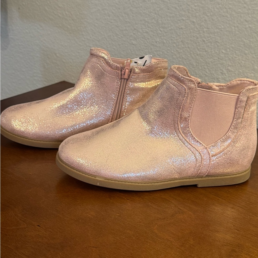 Harper Canyon Girls Glitter Pink Ankle Boots Size 3